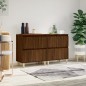 vidaXL Aparadores 2 uds madera contrachapada roble marrón 60x35x70 cm vidaXL Aparadores 2 uds madera contrachapada roble marrón 60x35x70 cm