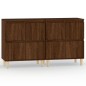 vidaXL Aparadores 2 uds madera contrachapada roble marrón 60x35x70 cm vidaXL Aparadores 2 uds madera contrachapada roble marrón 60x35x70 cm