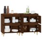 vidaXL Aparadores 2 uds madera contrachapada roble marrón 60x35x70 cm vidaXL Aparadores 2 uds madera contrachapada roble marrón 60x35x70 cm