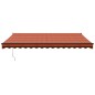 vidaXL Toldo retráctil automático naranja y marrón 4,5x3 m vidaXL Toldo retráctil automático naranja y marrón 4,5x3 m