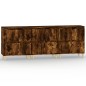 vidaXL Aparadores 3 uds madera contrachapada roble ahumado 60x35x70 cm vidaXL Aparadores 3 uds madera contrachapada roble ahumado 60x35x70 cm