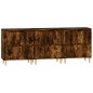 vidaXL Aparadores 3 uds madera contrachapada roble ahumado 60x35x70 cm vidaXL Aparadores 3 uds madera contrachapada roble ahumado 60x35x70 cm