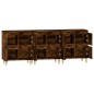 vidaXL Aparadores 3 uds madera contrachapada roble ahumado 60x35x70 cm vidaXL Aparadores 3 uds madera contrachapada roble ahumado 60x35x70 cm