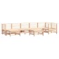 vidaXL Juego de muebles de jardín 8 pzas y cojines madera maciza vidaXL Juego de muebles de jardín 8 pzas y cojines madera maciza