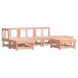 vidaXL Juego de muebles jardín 6 pzas y cojines madera abeto Douglas