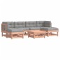 vidaXL Juego de muebles jardín 7 pzas y cojines madera abeto Douglas vidaXL Juego de muebles jardín 7 pzas y cojines madera abeto Douglas