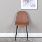 Venture Home Sillas de comedor 2 uds Polar aspecto cuero marrón negro Venture Home Sillas de comedor 2 uds Polar aspecto cuero marrón negro