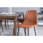 Venture Home Sillas de comedor 2 uds Polar aspecto cuero marrón negro Venture Home Sillas de comedor 2 uds Polar aspecto cuero marrón negro