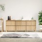 vidaXL Aparadores 3 uds madera contrachapada roble Sonoma 60x35x70 cm vidaXL Aparadores 3 uds madera contrachapada roble Sonoma 60x35x70 cm