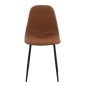 Venture Home Sillas de comedor 2 uds Polar aspecto cuero marrón negro Venture Home Sillas de comedor 2 uds Polar aspecto cuero marrón negro