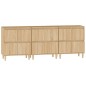 vidaXL Aparadores 3 uds madera contrachapada roble Sonoma 60x35x70 cm vidaXL Aparadores 3 uds madera contrachapada roble Sonoma 60x35x70 cm