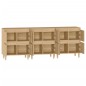 vidaXL Aparadores 3 uds madera contrachapada roble Sonoma 60x35x70 cm vidaXL Aparadores 3 uds madera contrachapada roble Sonoma 60x35x70 cm