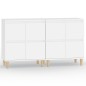 vidaXL Aparadores 2 uds madera contrachapada blanco 60x35x70 cm vidaXL Aparadores 2 uds madera contrachapada blanco 60x35x70 cm