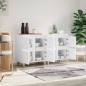 vidaXL Aparadores 2 uds madera contrachapada blanco 60x35x70 cm vidaXL Aparadores 2 uds madera contrachapada blanco 60x35x70 cm