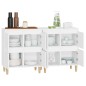 vidaXL Aparadores 2 uds madera contrachapada blanco 60x35x70 cm vidaXL Aparadores 2 uds madera contrachapada blanco 60x35x70 cm
