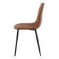 Venture Home Sillas de comedor 2 uds Polar aspecto cuero marrón negro Venture Home Sillas de comedor 2 uds Polar aspecto cuero marrón negro