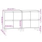 vidaXL Aparadores 2 uds madera contrachapada blanco 60x35x70 cm vidaXL Aparadores 2 uds madera contrachapada blanco 60x35x70 cm