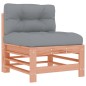 vidaXL Juego de sofás de jardín 3 pzas y cojines madera abeto Douglas vidaXL Juego de sofás de jardín 3 pzas y cojines madera abeto Douglas