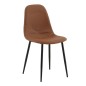 Venture Home Sillas de comedor 2 uds Polar aspecto cuero marrón negro Venture Home Sillas de comedor 2 uds Polar aspecto cuero marrón negro