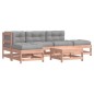 vidaXL Juego de muebles jardín 6 pzas y cojines madera abeto Douglas vidaXL Juego de muebles jardín 6 pzas y cojines madera abeto Douglas
