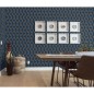 DUTCH WALLCOVERINGS Papel pintado Geometric azul y dorado DUTCH WALLCOVERINGS Papel pintado Geometric azul y dorado