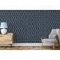 DUTCH WALLCOVERINGS Papel pintado Geometric azul y dorado DUTCH WALLCOVERINGS Papel pintado Geometric azul y dorado