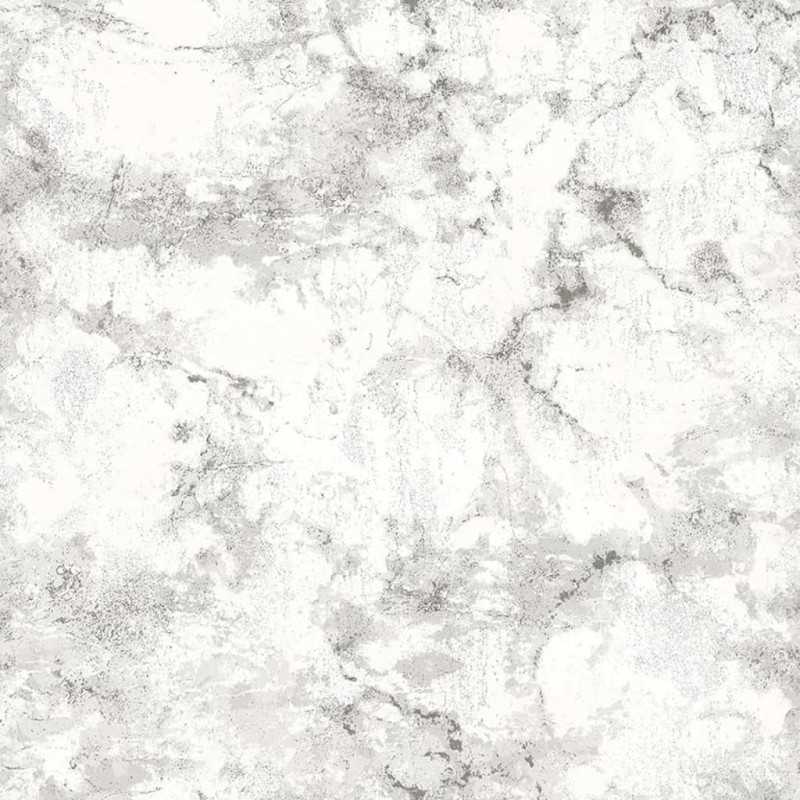 Noordwand Papel pintado Friends&Coffee Marble Concrete blanco y metal
