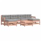 vidaXL Juego de muebles jardín 7 pzas y cojines madera abeto Douglas vidaXL Juego de muebles jardín 7 pzas y cojines madera abeto Douglas