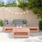 vidaXL Juego de muebles jardín 4 pzas y cojines madera abeto Douglas vidaXL Juego de muebles jardín 4 pzas y cojines madera abeto Douglas