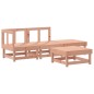 vidaXL Juego de muebles jardín 4 pzas y cojines madera abeto Douglas vidaXL Juego de muebles jardín 4 pzas y cojines madera abeto Douglas