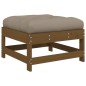 vidaXL Juego muebles jardín 7 pzas y cojines madera maciza marrón miel vidaXL Juego muebles jardín 7 pzas y cojines madera maciza marrón miel