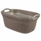 Curver Cesto de ropa sucia Knit 40L marrón metalizado Curver Cesto de ropa sucia Knit 40L marrón metalizado