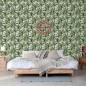 DUTCH WALLCOVERINGS Papel pintado Palm Trees verde y blanco DUTCH WALLCOVERINGS Papel pintado Palm Trees verde y blanco