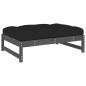 vidaXL Juego de muebles jardín 5 piezas y cojines madera maciza gris vidaXL Juego de muebles jardín 5 piezas y cojines madera maciza gris