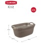 Curver Cesto de ropa sucia Knit 40L marrón metalizado Curver Cesto de ropa sucia Knit 40L marrón metalizado