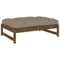 vidaXL Juego muebles jardín 6 pzas y cojines madera maciza marrón miel vidaXL Juego muebles jardín 6 pzas y cojines madera maciza marrón miel