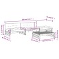 vidaXL Juego de muebles de jardín 4 pzas y cojines madera maciza gris vidaXL Juego de muebles de jardín 4 pzas y cojines madera maciza gris