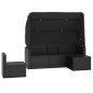 vidaXL Juego de sofás jardín 4 pzas con cojines ratán sintético negro vidaXL Juego de sofás jardín 4 pzas con cojines ratán sintético negro