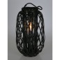 H&S Collection Farol de junco negro 50x28 cm H&S Collection Farol de junco negro 50x28 cm