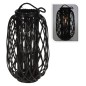 H&S Collection Farol de junco negro 50x28 cm H&S Collection Farol de junco negro 50x28 cm