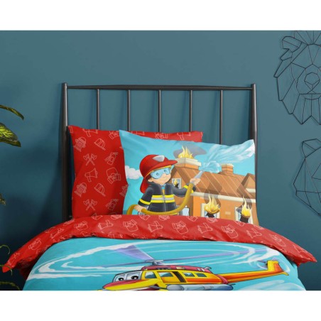 Good Morning Funda de edredón para niños Fire 140x200/220 cm
