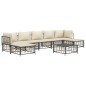 vidaXL Juego de muebles de jardín 8 pzas y cojines ratán PE antracita vidaXL Juego de muebles de jardín 8 pzas y cojines ratán PE antracita