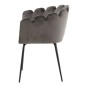 Venture Home Silla de comedor Limhamn terciopelo negro y gris Venture Home Silla de comedor Limhamn terciopelo negro y gris