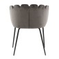 Venture Home Silla de comedor Limhamn terciopelo negro y gris Venture Home Silla de comedor Limhamn terciopelo negro y gris