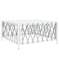 vidaXL Juego de muebles de jardín 10 piezas con cojines acero blanco vidaXL Juego de muebles de jardín 10 piezas con cojines acero blanco
