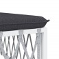 vidaXL Juego de muebles de jardín 10 piezas con cojines acero blanco vidaXL Juego de muebles de jardín 10 piezas con cojines acero blanco