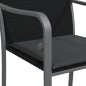 vidaXL Juego comedor jardín 3 piezas y cojines ratán sintético y acero vidaXL Juego comedor jardín 3 piezas y cojines ratán sintético y acero