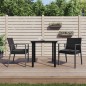 vidaXL Juego comedor jardín 3 piezas y cojines ratán sintético y acero vidaXL Juego comedor jardín 3 piezas y cojines ratán sintético y acero