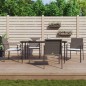 vidaXL Juego comedor jardín 5 piezas y cojines ratán sintético y acero vidaXL Juego comedor jardín 5 piezas y cojines ratán sintético y acero