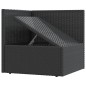 vidaXL Set muebles de jardín 6 piezas y cojines ratán sintético negro vidaXL Set muebles de jardín 6 piezas y cojines ratán sintético negro